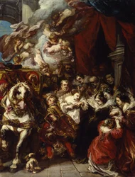 Die Abreise von Elisabeth von Frankreich (1602-44) nach Spanien, um 1848